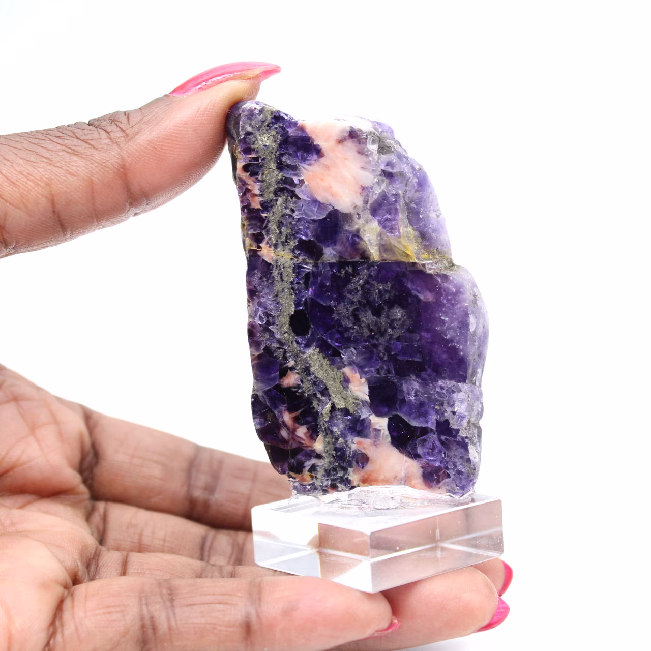 Fluorite Pyrite stone raw mineral for collection