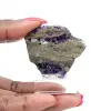 Fluorite and Pyrite slice for mineral collection - 0