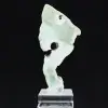 Authentic polished Green Aragonite stone slice - 0