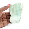 Natural Green Aragonite stone slice - 4