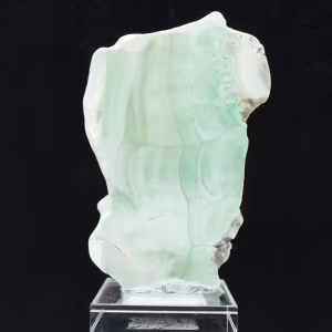 Natural Green Aragonite stone slice