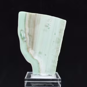Natural Green Aragonite stone slice