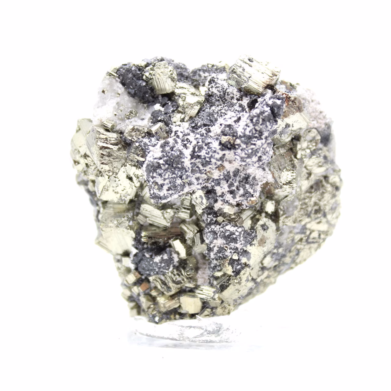 Raw Mineral Sphalerite and Pyrite