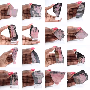 Polished Rhodonite slice quality decoration piece