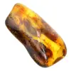 Small Polished Amber Pebble from Lithuania - Mineralogical Collection - 0