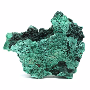 Raw Fibrous Malachite