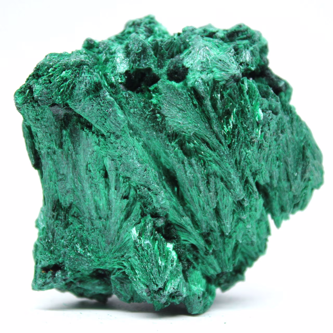 Natural Fibrous Malachite Stone