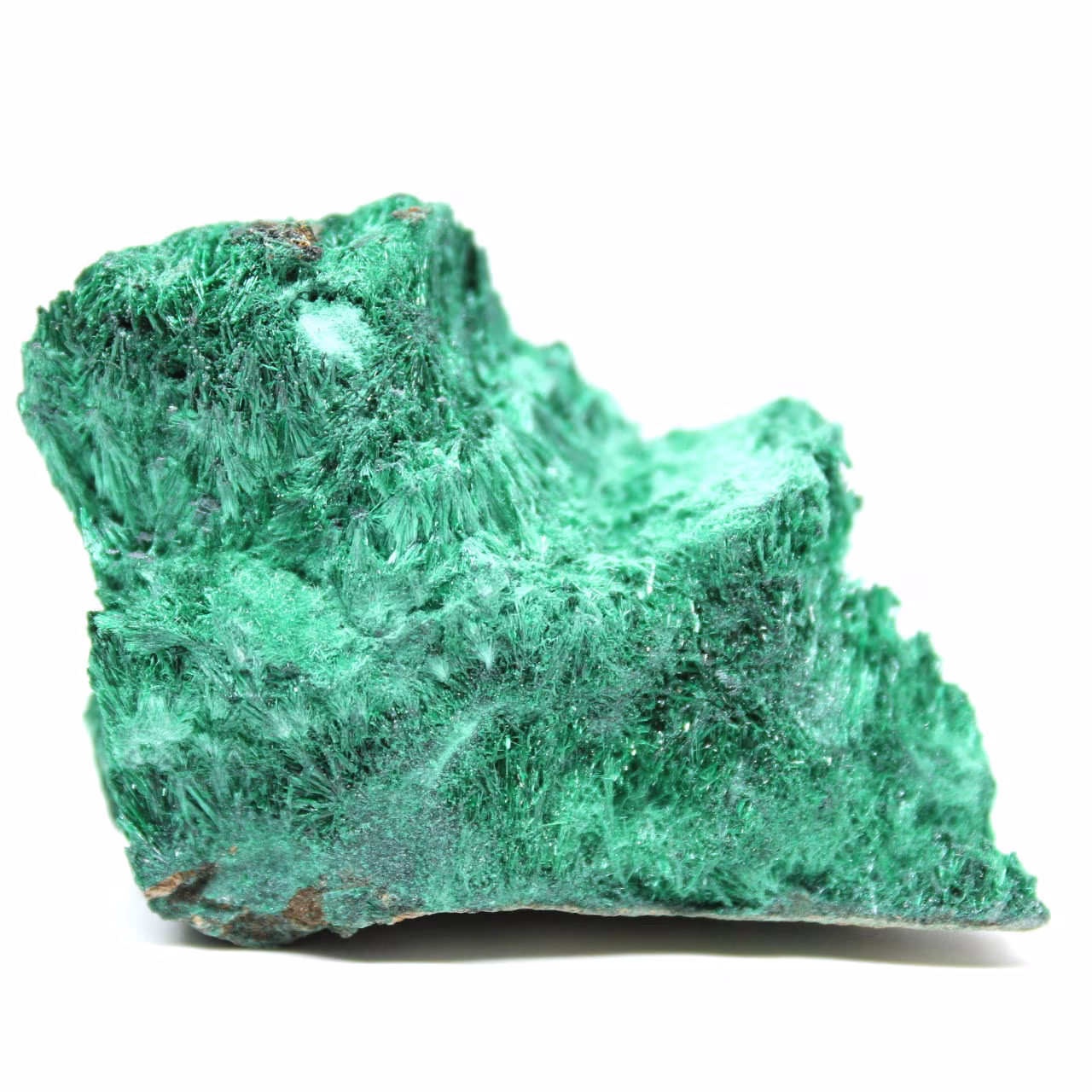 Raw Fibrous Malachite