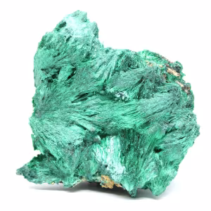 Raw Fibrous Malachite Stone
