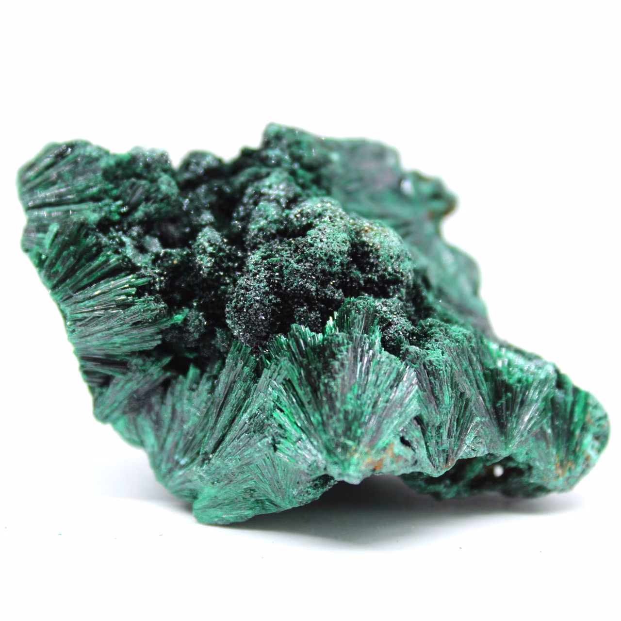Raw Stone Fibrous Malachite