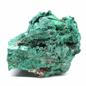 Raw Fibrous Malachite