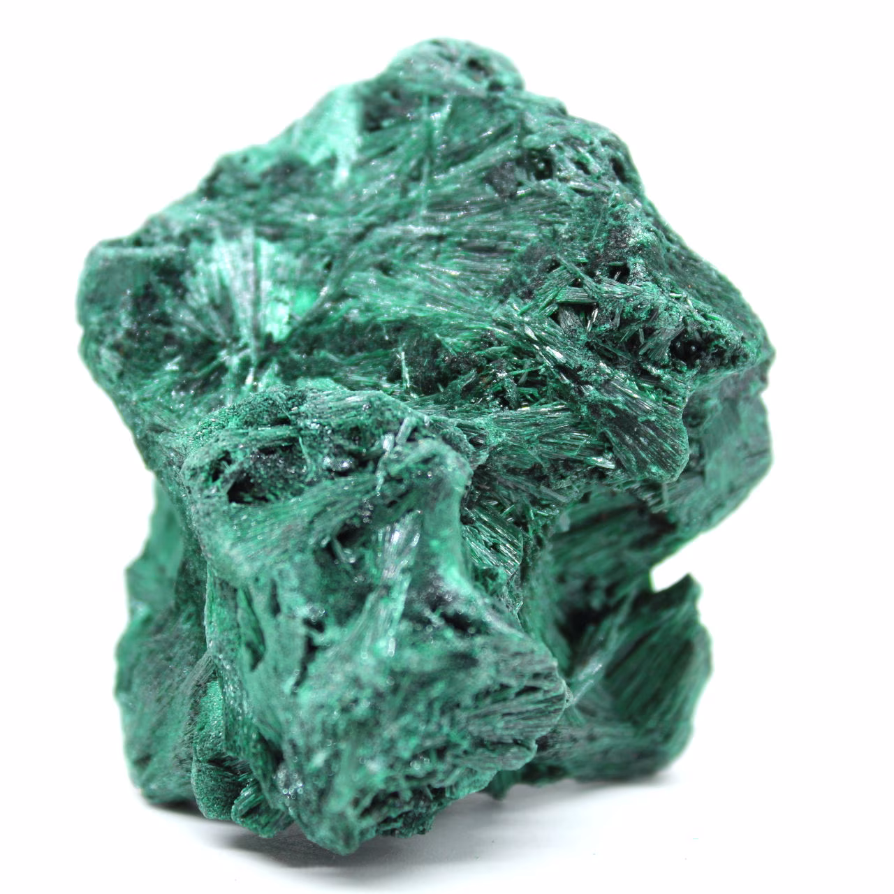 Natural Fibrous Malachite