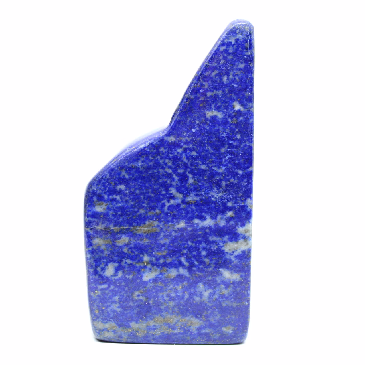 Polished blue lapis lazuli ornament from Afghanistan