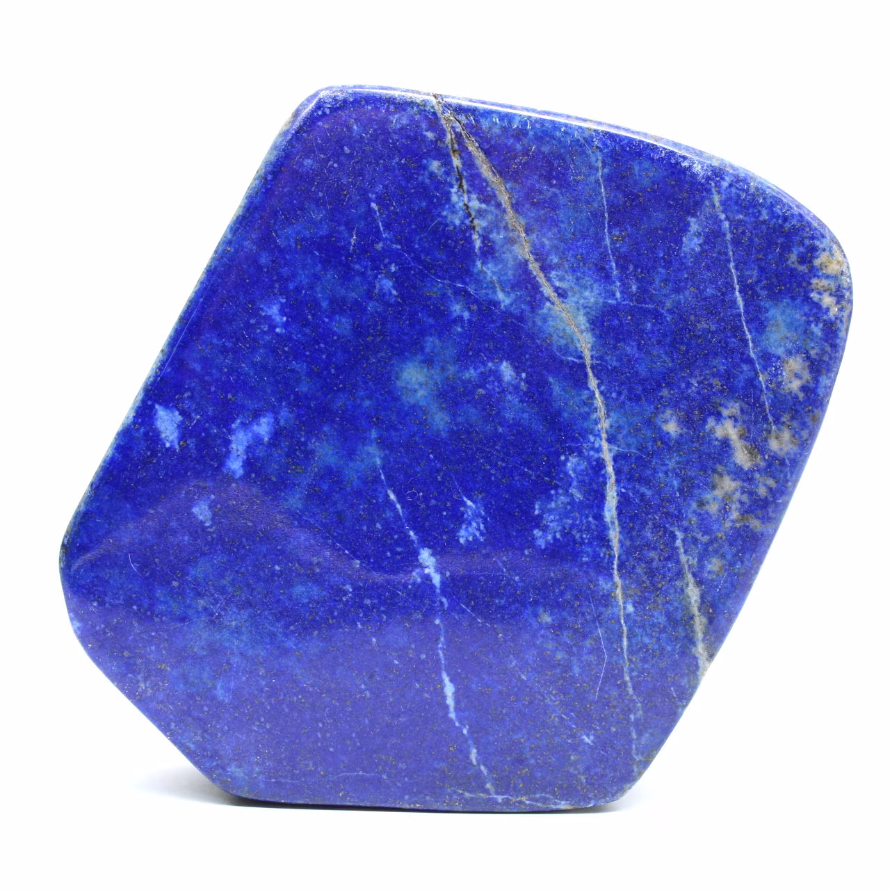Decorative polished lapis lazuli block from Afghanistan