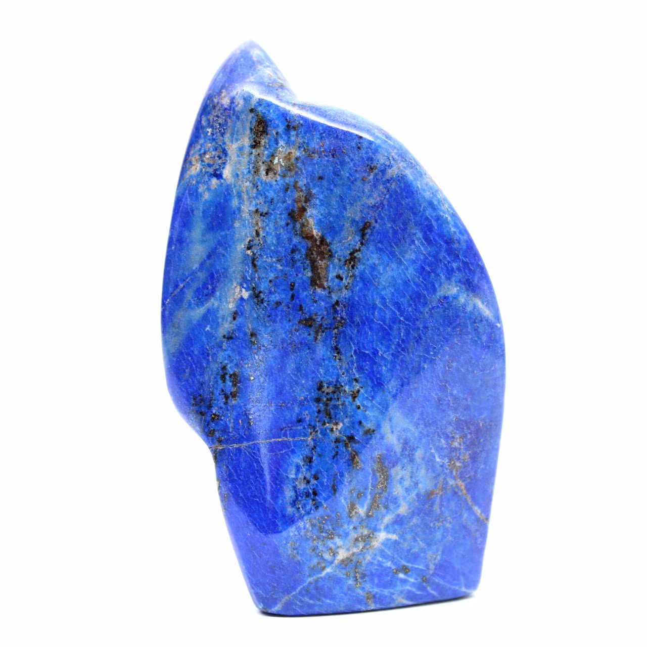 Small polished lapis lazuli from Afghanistan, specimen from a collection
