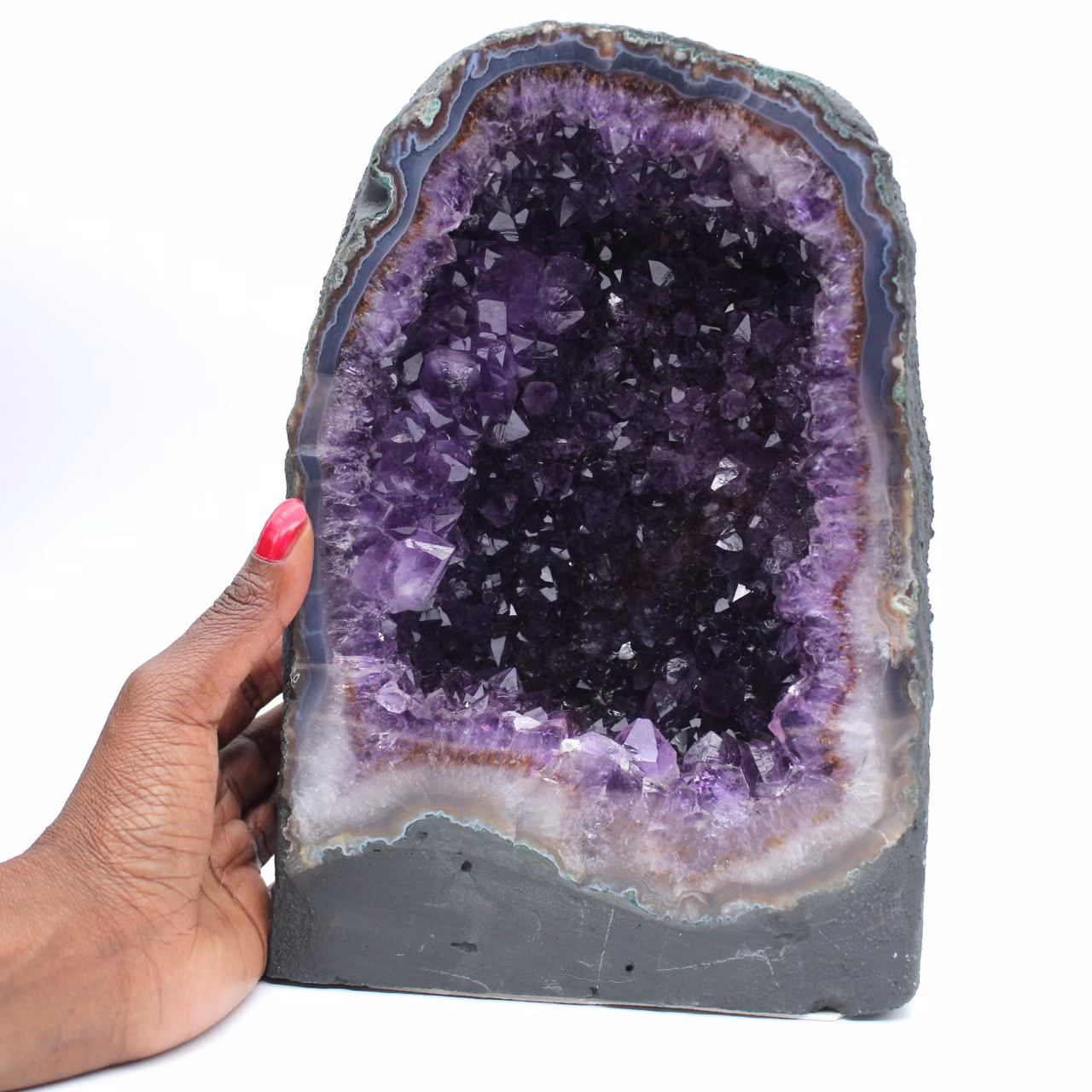 Large Brazilian amethyst geode for interior decoration and collection