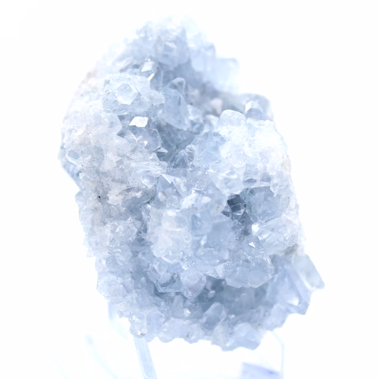 Natural blue celestite crystals Madagascar