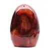 Polished Orange-Red Carnelian Ornament from Madagascar - Genuine Collector's Specimen - 0