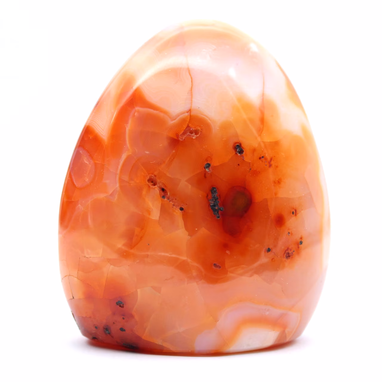 Polished Carnelian Decorative Ornament - Natural Stone from Madagascar (450g)