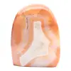 Large Polished Carnelian from Madagascar - Red-Orange Mineral Specimen for Collection and Decoration - 0