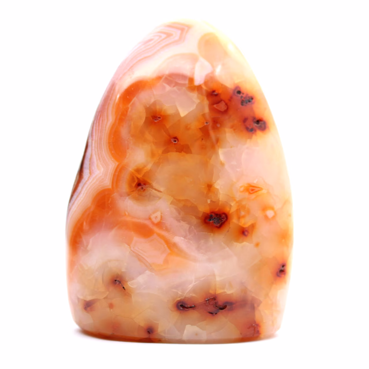 Polished Carnelian from Madagascar - Natural Stone Specimen for Decoration and Science