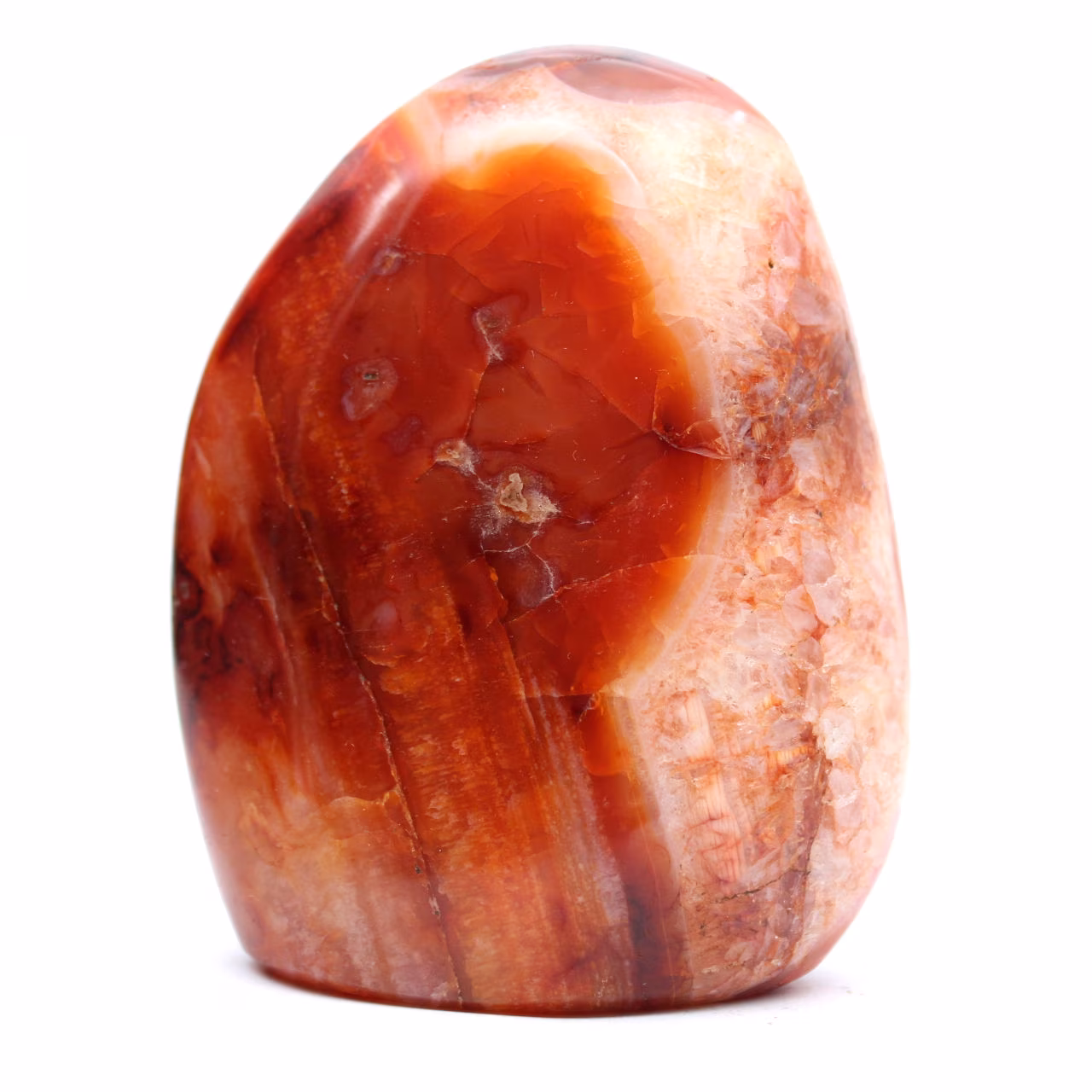 Small Polished Carnelian Ornament from Madagascar - Natural Stone for Decoration and Collection