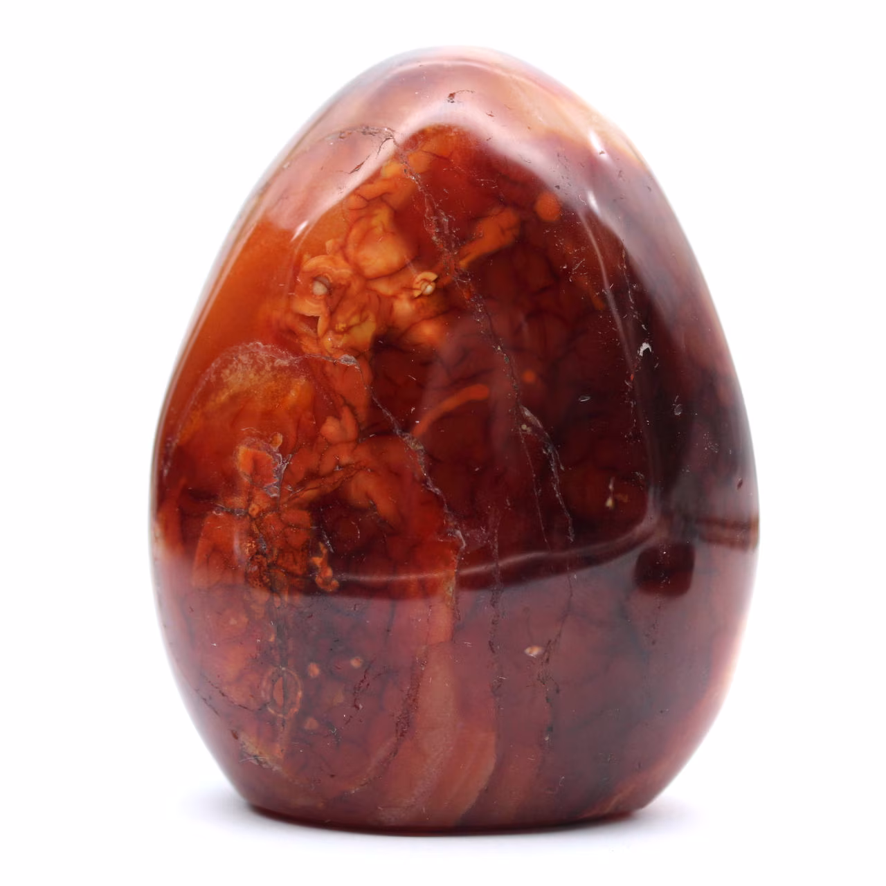 Polished Madagascar Carnelian - Natural Stone Ideal for Decoration and Collection (Ornament)