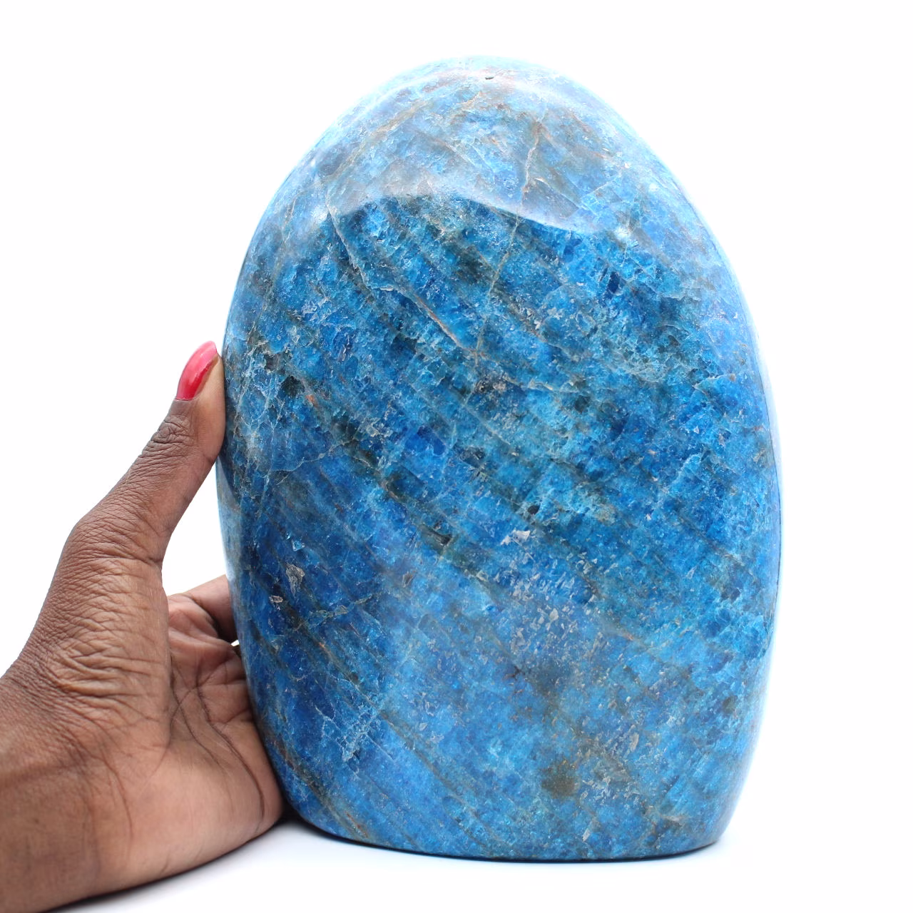 Large polished Apatite, decorative specimen, natural stone from Madagascar