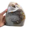 Polished carnelian, large red-orange mineral ornament, Madagascar - 1