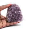 Natural Amethyst from Brazil: Elegant Small Geode - 0