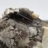 Mica and tourmaline on raw Afghan quartz - 7