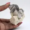 Mica on compact Afghan white quartz - 0