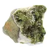 Green epidote crystals on matrix from Morocco - 4