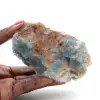 Natural green fluorite: Sample on rock for collection - 0