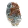 Natural green fluorite: Sample on rock for collection - 1
