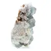 Natural green fluorite: Sample on rock for collection - 3