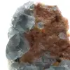 Natural green fluorite: Sample on rock for collection - 6