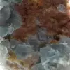 Natural green fluorite: Sample on rock for collection - 7