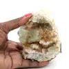 Raw fluorite from Morocco: Large green crystal on host rock - 0