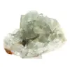 Raw green fluorite stone: Crystallized sample on rock - 1