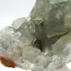 Raw green fluorite stone: Crystallized sample on rock - 5