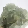 Raw green fluorite stone: Crystallized sample on rock - 6