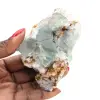 Green fluorite on matrix: Small collector's item from Morocco - 0