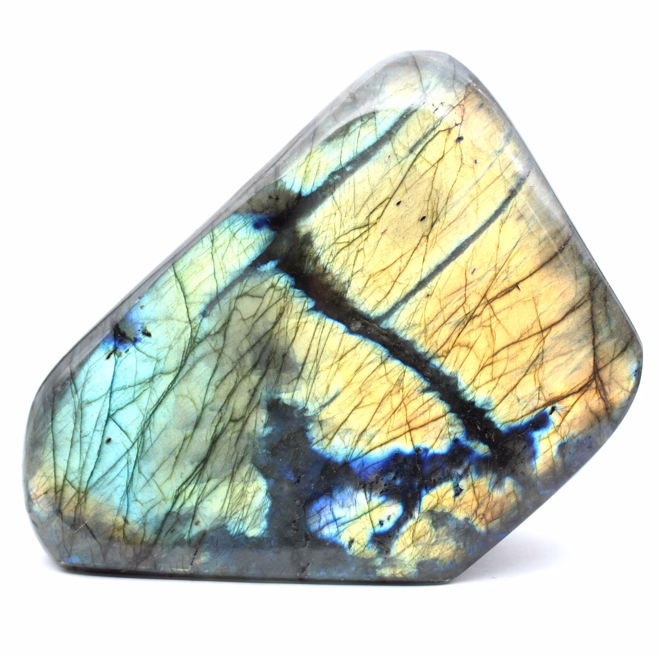 Polished Labradorite Mineral Ornament from Madagascar