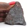 Pyrolusite Morocco, Rock Fragment Crystallization - 1