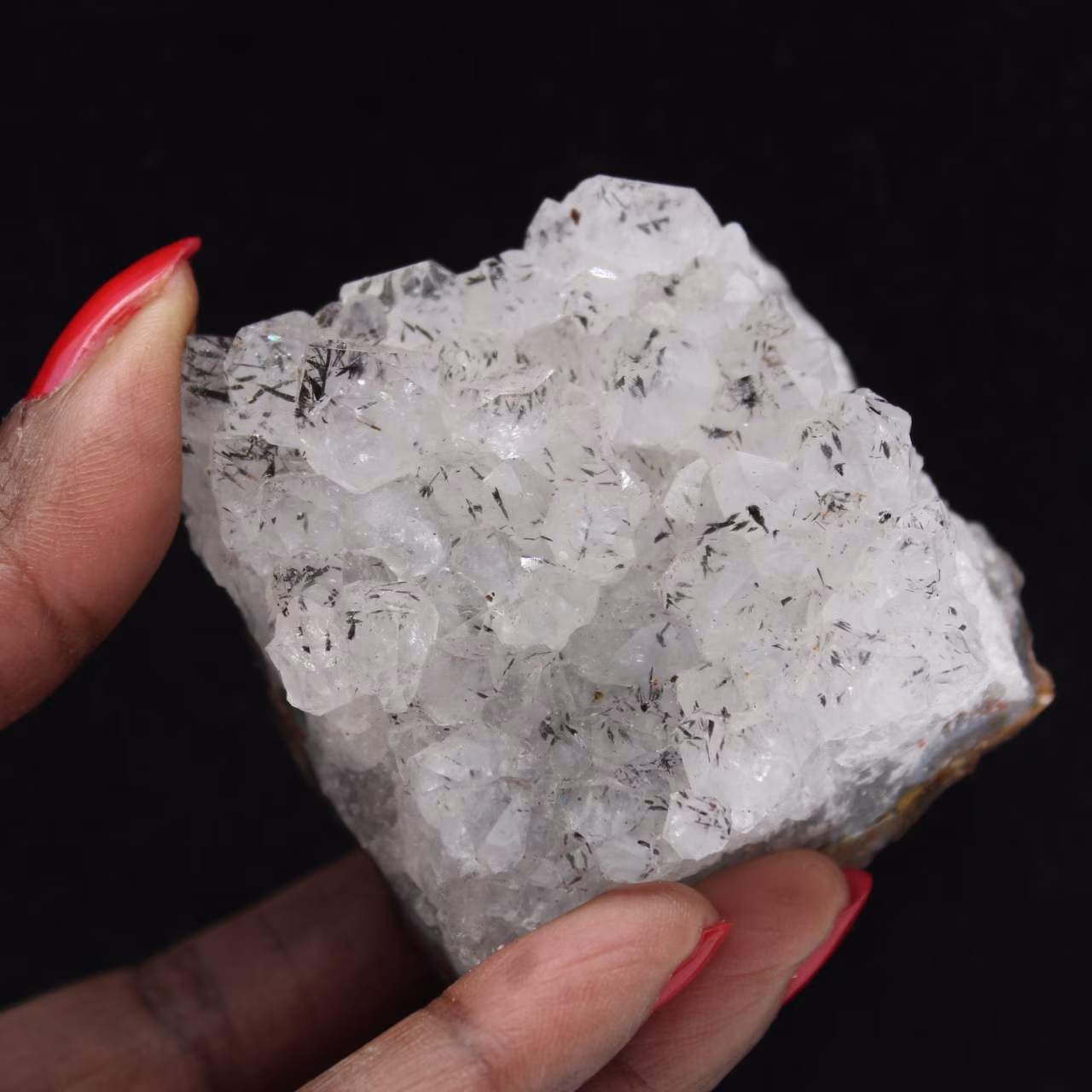 Raw quartz rock with goethite inclusions, Morocco