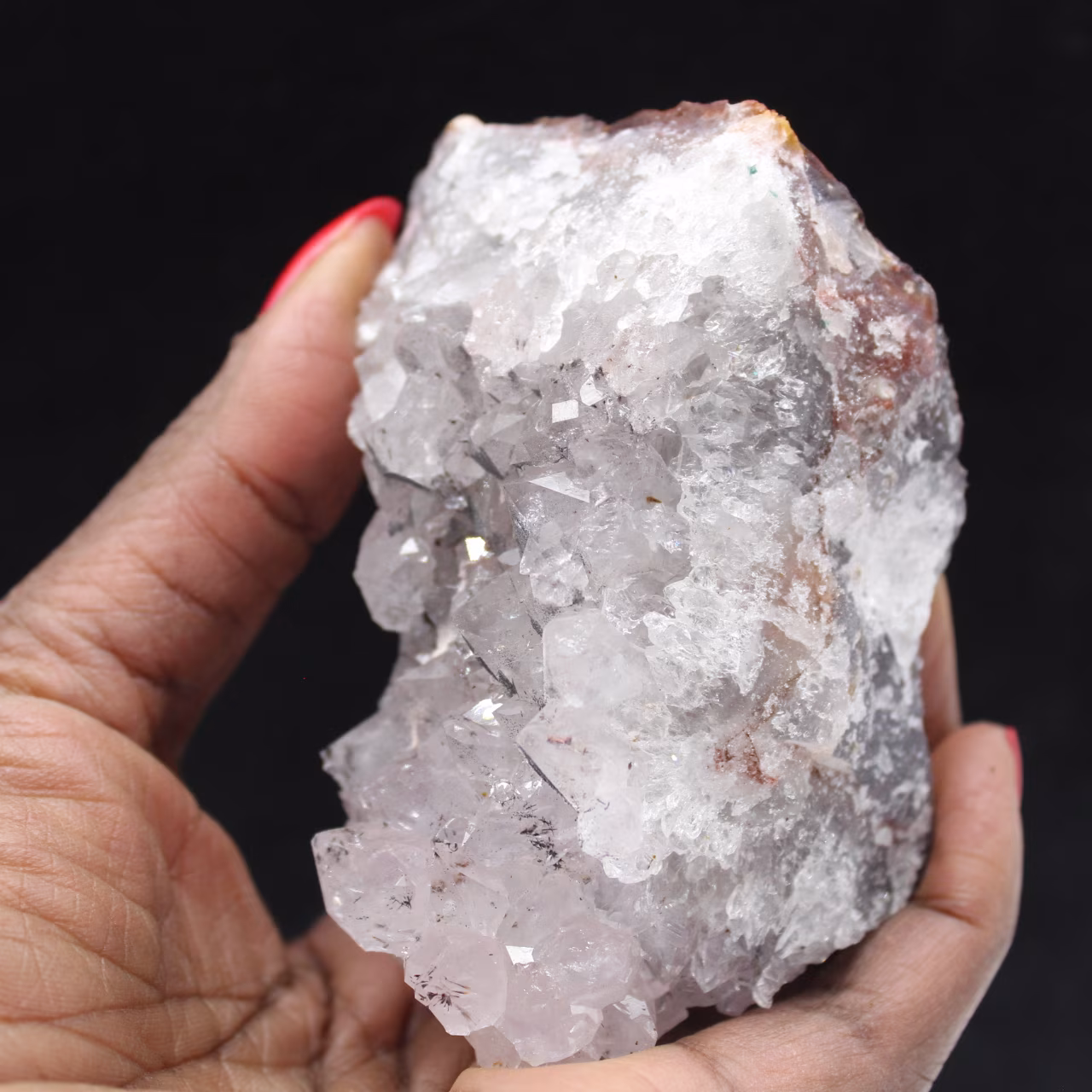 Small specimen of Goethite Quartz, Raw crystals from Morocco