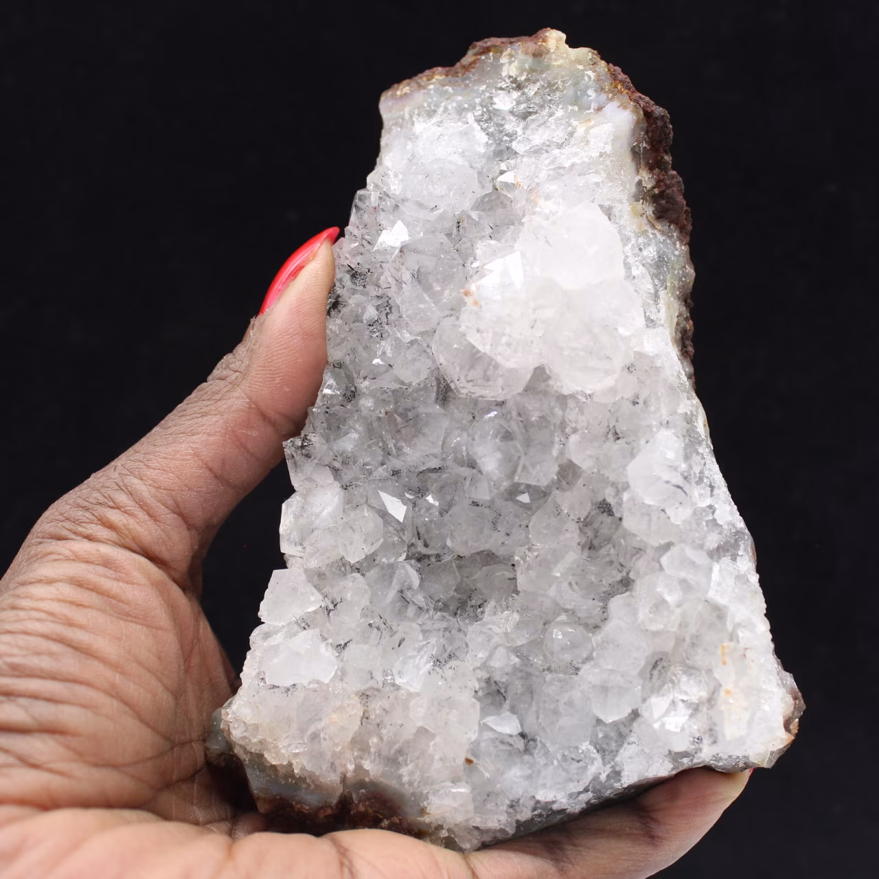 Quartz crystals with goethite inclusions, Morocco, Mineral Collection