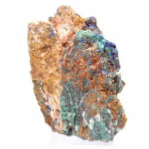 Malachite and Azurite duo on matrix