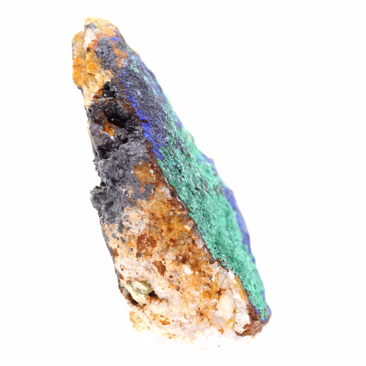 Raw mineral Azurite Malachite